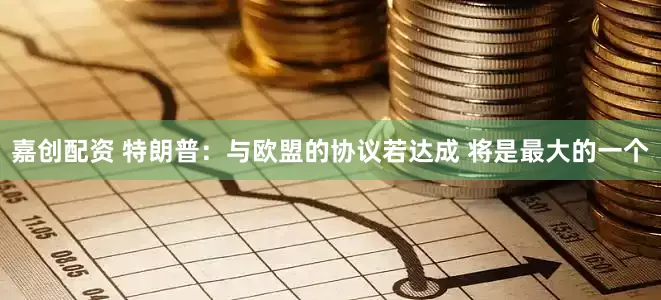 嘉创配资 特朗普：与欧盟的协议若达成 将是最大的一个